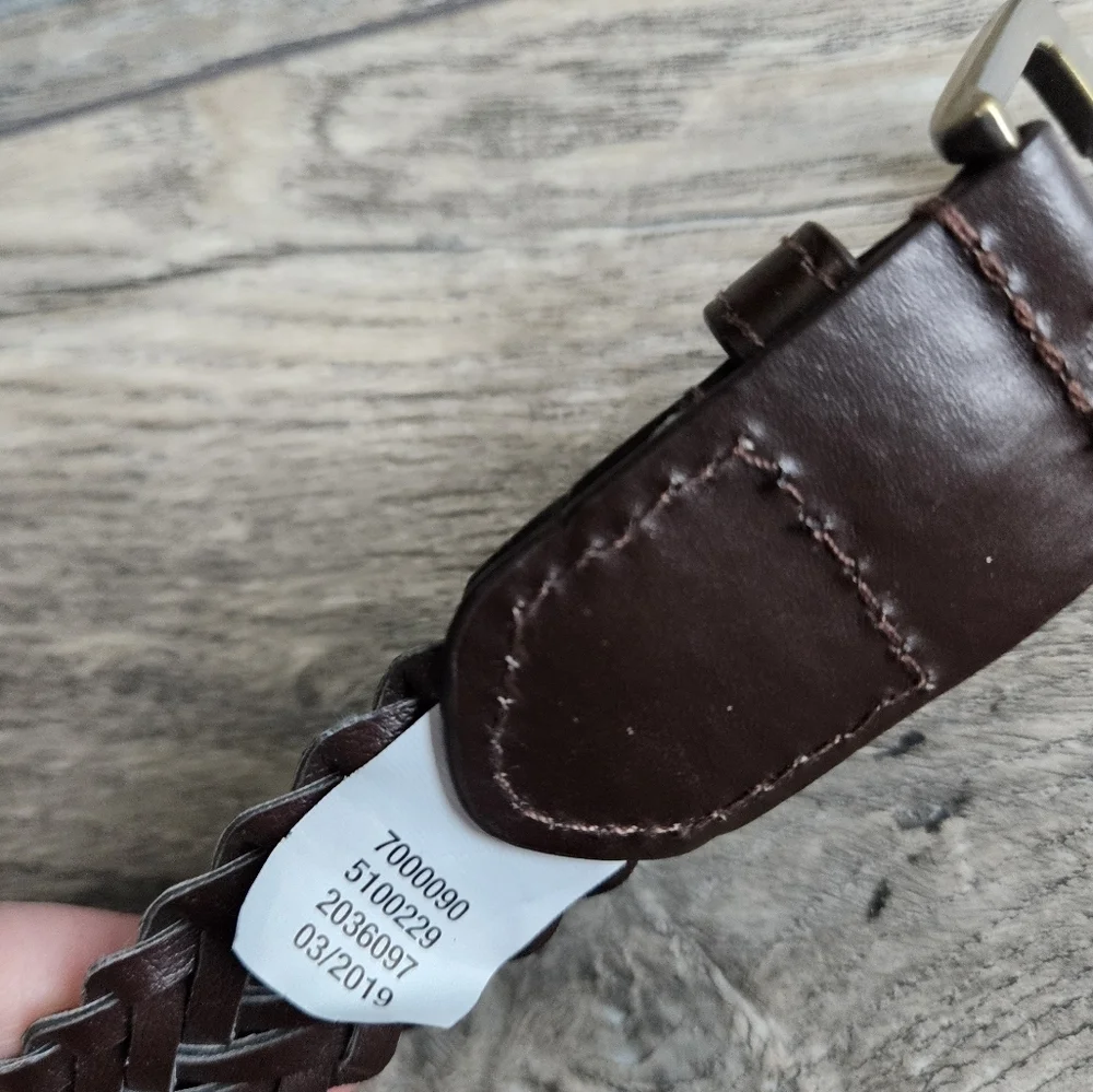Brown Braided Belt, Kids